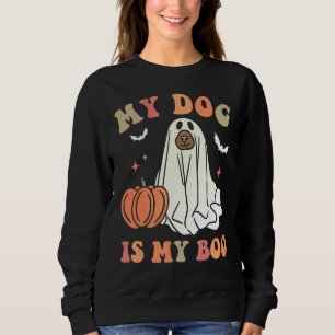 Sudadera Mi Perro Es Mi Boo Fantasma Temporada Fantasma Hal