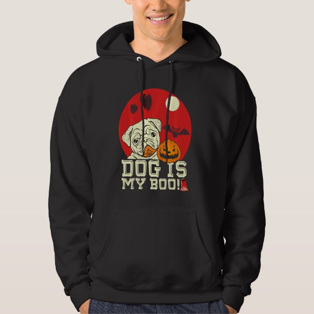 Sudadera Mi Perro Es Mi Gracioso Traje De Halloween (Anverso)