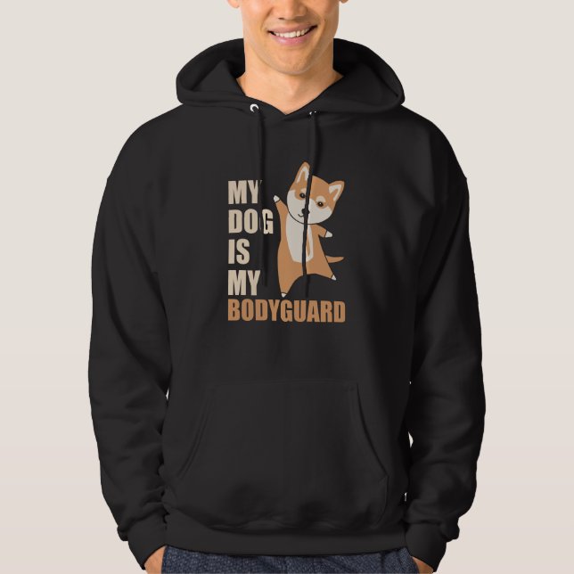 Sudadera Mi Perro Es Mi Guardaespaldas Shiba (Anverso)