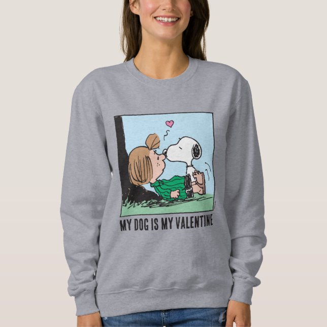 Sudadera Mi perro es mi San Valentín | Peppermint Patty & S (Anverso)