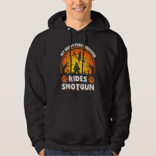 Sudadera Mi perro Pinscher Miniatura monta bruja escopeta H