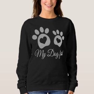 Sudadera Mi Perro Primer Bulldog Amante Y Huskies Lover Rot