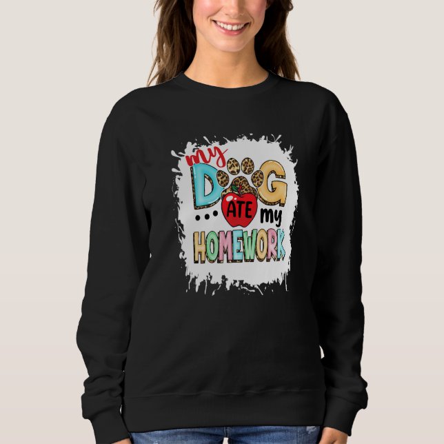 Sudadera Mi Perro Se Comía Mi Maestra De Hogar Amaba Al Per (Anverso)
