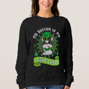 Sudadera Mi Perro Terrier De Boston Es Mi Encanto Afortunad