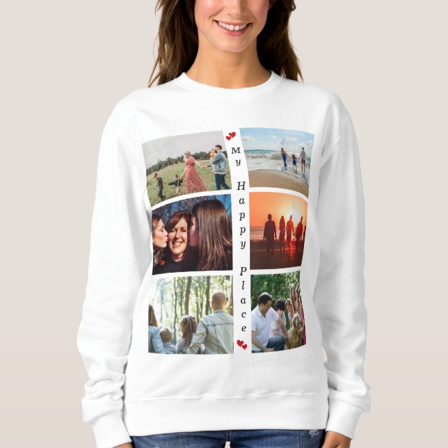 Sudadera Mi Personalizable Happy Place Foto 6 Imagen (Anverso)