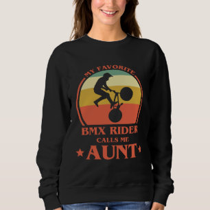 Sudadera Mi piloto de BMX favorito me llama tía BMX tía