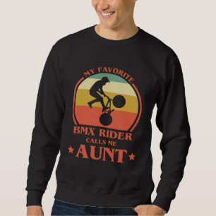 Sudadera Mi piloto de BMX favorito me llama tía BMX tía