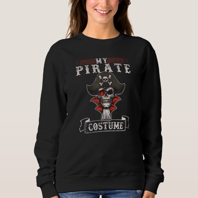 Sudadera Mi pirata disfraz pirata a hombres (Anverso)