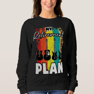 Sudadera Mi Plan De Jubilación Guitarista E Guitarra Músico