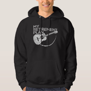 Sudadera Mi plan de jubilación Guitarra Divertida Músicos