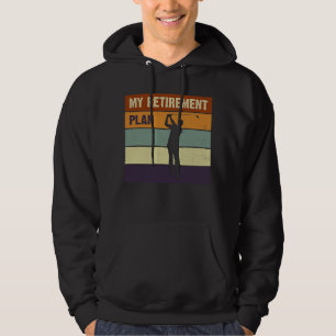 Sudadera Mi plan de jubilación jugadores de golf  boxeo