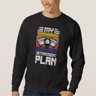 Sudadera Mi plan de retiro Drone Pilot Retro Vintage 1