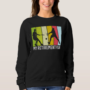 Sudadera Mi plan de retiro Jugador de Tenis Vintage Sports