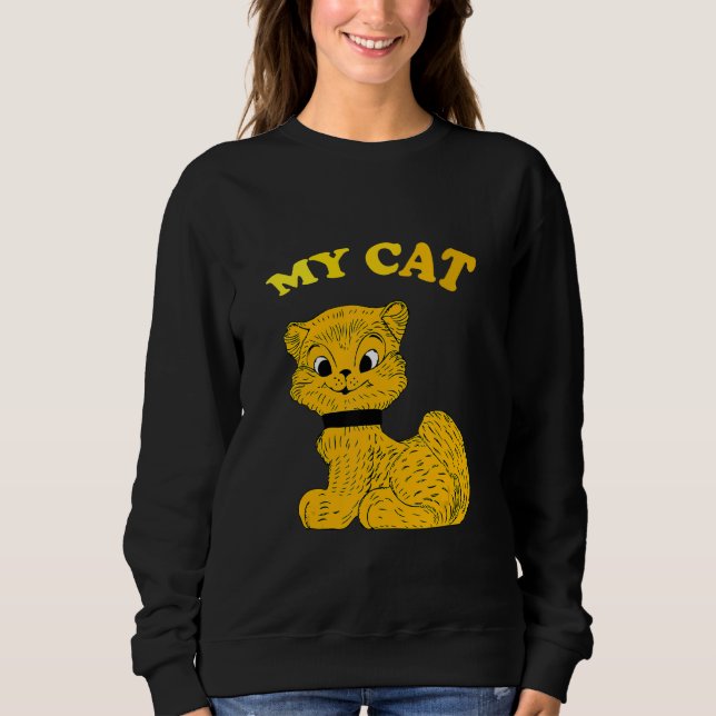 Sudadera Mi precioso modelo de gato (Anverso)