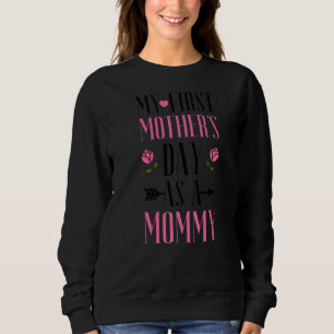 Sudadera Mi primer día de madre como madre feliz D de mi ma