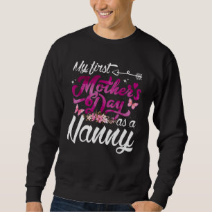 Sudadera Mi primer día de madre como nana por primera vez