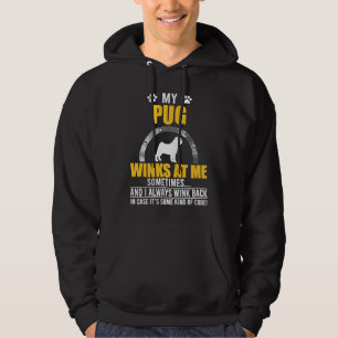 Sudadera Mi Pug me guiña el ojo Dueño de perro
