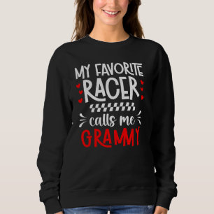 Sudadera Mi Racer Favorito Me Llama Grammy Race Grammy・