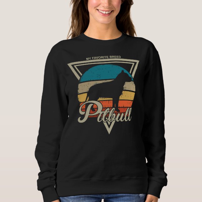 Sudadera Mi Raza Favorita Es El Perro Pitbull (Anverso)