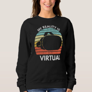 Sudadera Mi Realidad Virtual Es Graciosa Virtual Vr Gamer S