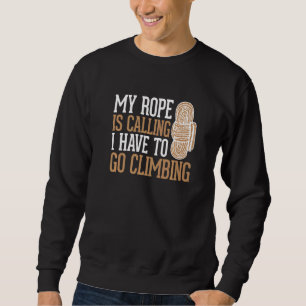 Sudadera Mi Rope Llama Que Tengo Que Ir A Escalada Alpina