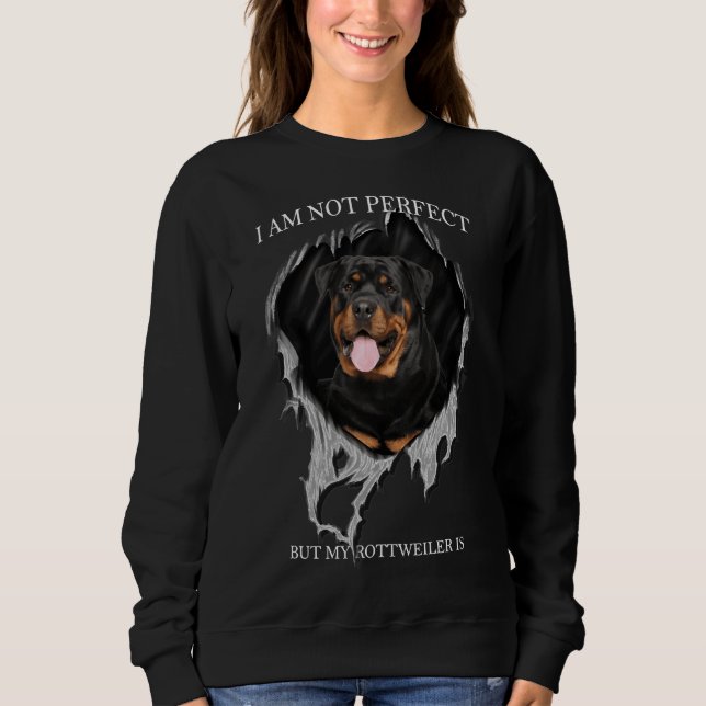 Sudadera Mi Rottweiler Es Perfecto Perro 24 (Anverso)