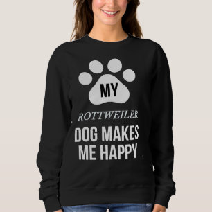 Sudadera Mi Rottweiler Me Hace Feliz Por Rottweiler Pare