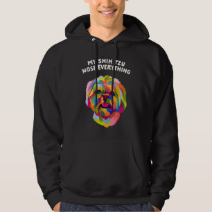 Sudadera Mi Shih Tzu olfatea todo Humor de raza de perro Ca
