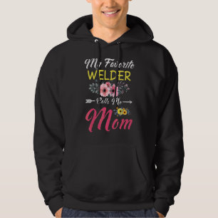 Sudadera Mi soldado favorito me llama familia de flores de
