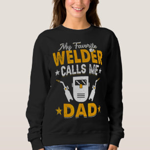 Sudadera Mi soldado favorito me llama papá soldando a hombr
