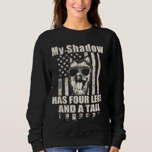 Sudadera Mi sombra de Cairn Terrier Orgulloso Bandera Estad