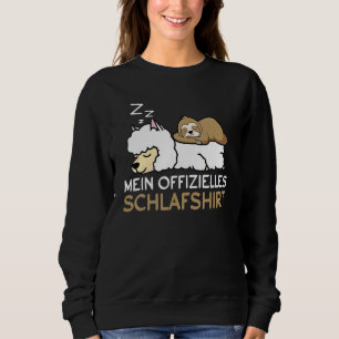 Sudadera Mi sueño oficial de eslogan y alpaca