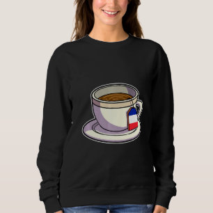 Sudadera Mi té favorito con la bandera de Francia