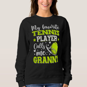 Sudadera Mi tenista favorito me llama abuela de madre
