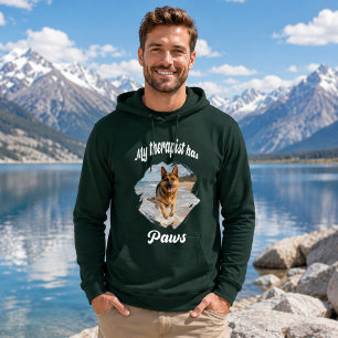 Sudadera Mi terapeuta tiene patas foto de perro cita chiste