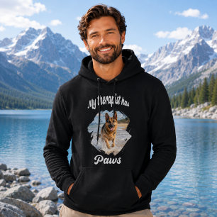 Sudadera Mi terapeuta tiene patas foto de perro cita chiste