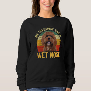 Sudadera Mi terapeuta tiene un dueño de perro Cavapoo de na