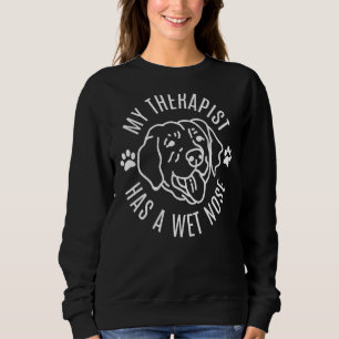 Sudadera Mi Terapia Tiene Un Dueño De Perro De Nariz Húmeda