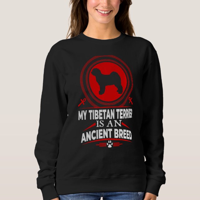 Sudadera Mi Territorio Tibetano Es Un Perro De Raza De Perr (Anverso)
