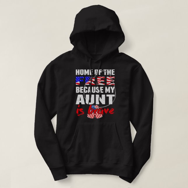Sudadera Mi Tía Es La Valiente Casa Del Ejército Libre 2 Or (Diseño del anverso)