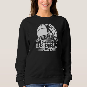 Sudadera Mi tía es mi deportista favorito de baloncesto
