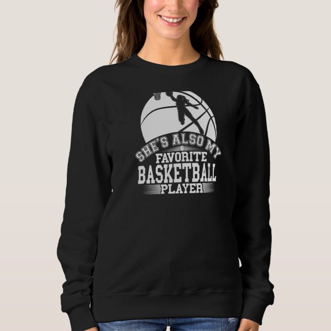 Sudadera Mi tía es mi deportista favorito de baloncesto (Anverso)