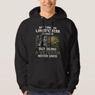 Sudadera Mi Tiempo En El Uniforme Ha Terminado Pero Ser Un