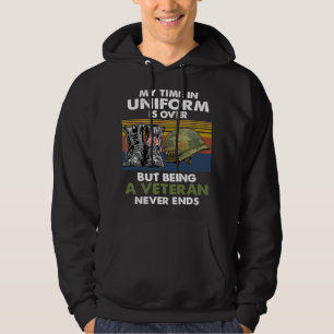 Sudadera Mi Tiempo En El Uniforme Ha Terminado Pero Ser Un