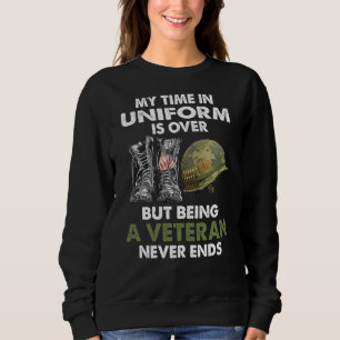 Sudadera Mi Tiempo En El Uniforme Ha Terminado Pero Ser Un 