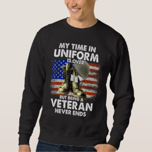 Sudadera Mi Tiempo En El Uniforme Ha Terminado Pero Ser Un 