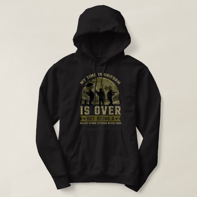 Sudadera Mi Tiempo En El Uniforme Se Ha Terminado Pero Ser  (Diseño del anverso)