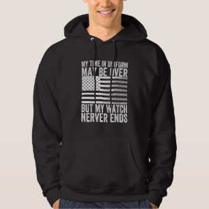 Sudadera Mi Tiempo En Uniforme Puede Haber Terminado Pero M