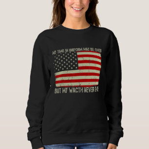 Sudadera Mi Tiempo En Uniforme Puede Haber Terminado Pero M