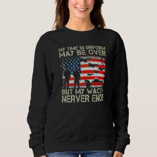 Sudadera Mi Tiempo En Uniforme Puede Haber Terminado Pero M